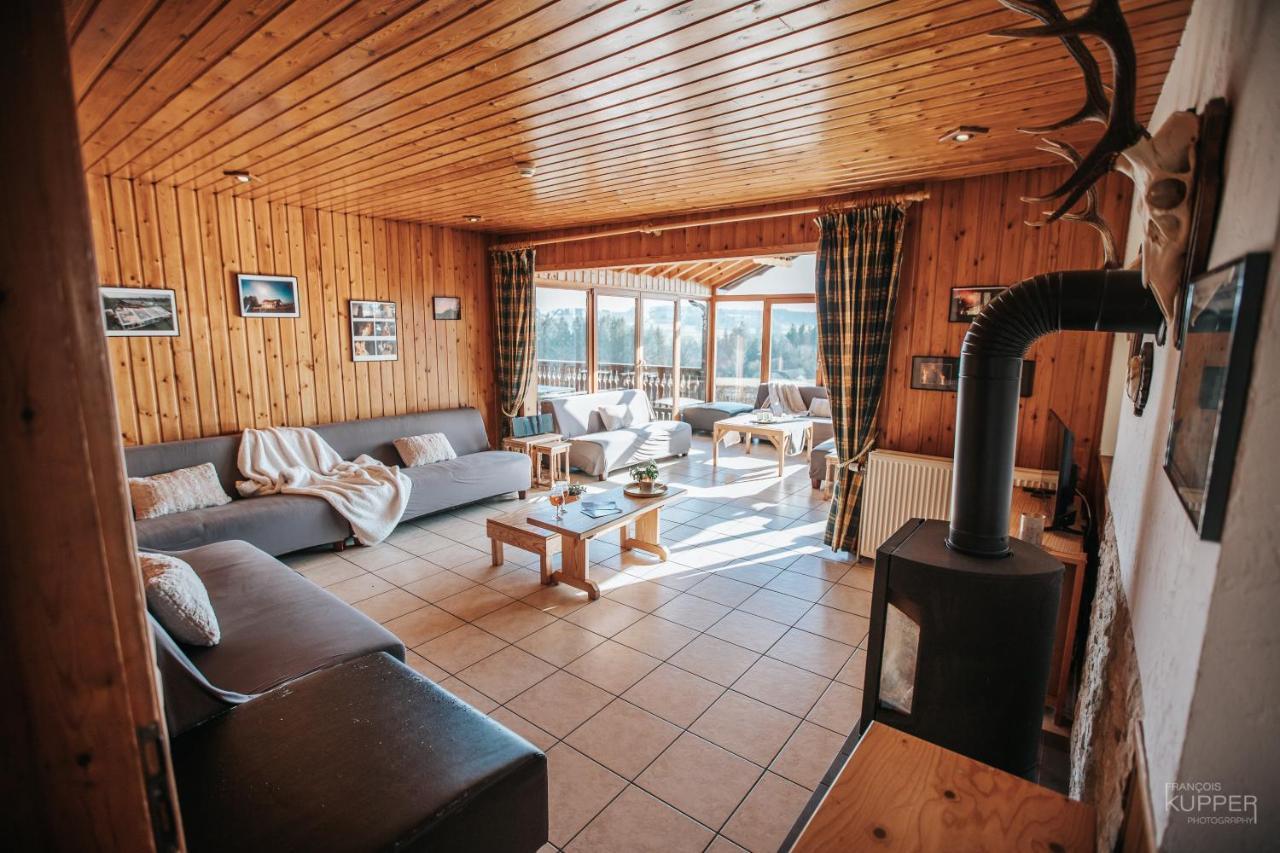 Le Gagnage 31 Pers- Malmedy, Rustique, Vue, Wellness Villa ภายนอก รูปภาพ